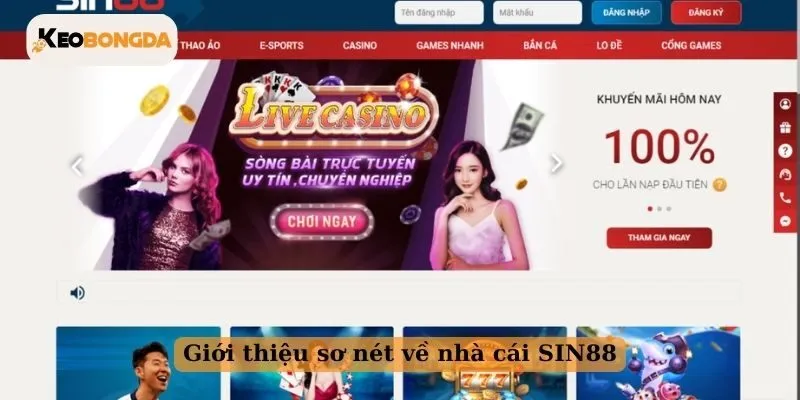 Giới thiệu sơ nét về nhà cái SIN88