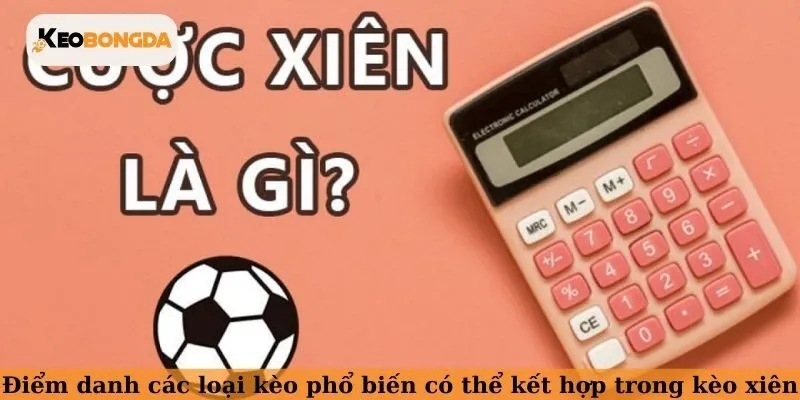 Điểm danh các loại kèo phổ biến có thể kết hợp trong kèo xiên